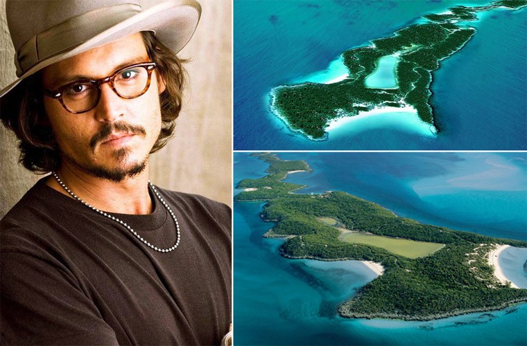 Đảo Little Hall’s Pond Cay rộng 18 hecta nằm ở Địa Trung Hải được Johnny Depp mua với giá 3,6 triệu USD để làm nơi nghỉ dưỡng riêng tư với hôn thê Amber Heard.